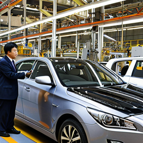 Home 4 **Modern industrial collaboration between South Korea and South Africa.** A state-of-the-art factory interior with advanced Korean automotive or electronics machinery. Korean and South African engineers and technicians are working side-by-side, demonstrating technology transfer and job creation. The atmosphere is dynamic and forward-looking, highlighting economic partnership and innovation. Realistic, high-detail.