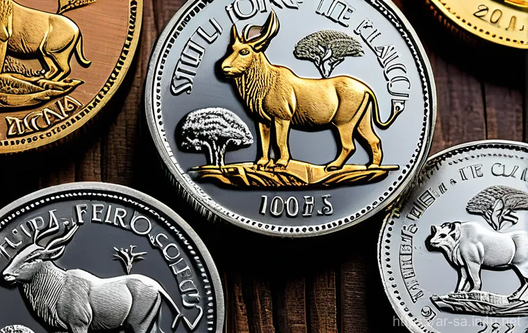 남아프리카 공화국 인기 기념주 - **Prompt for a Nelson Mandela Commemorative Coin Display:**
    A dignified, elegant still-life imag...